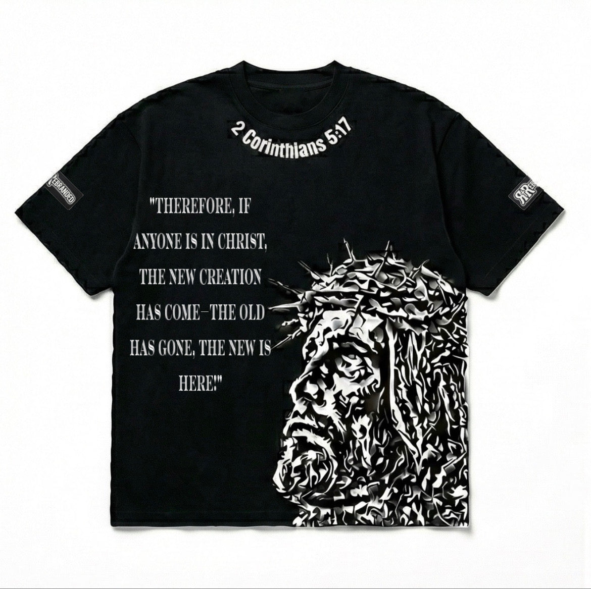 RREBRANDED® Oversized Boxy “REBORN AGAIN” Tee
