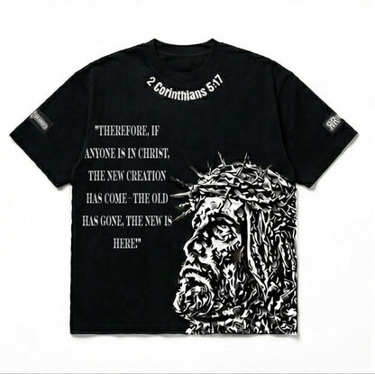 RREBRANDED® Oversized Boxy “REBORN AGAIN” Tee